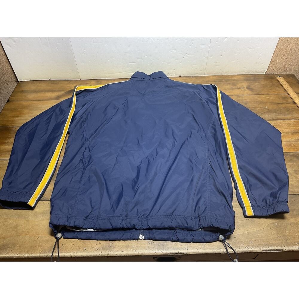 Vintage Nike Fleece Lined Navy Track Suit Set Men’s L Grey Tag Y2K Windbreaker - Picture 11 of 16